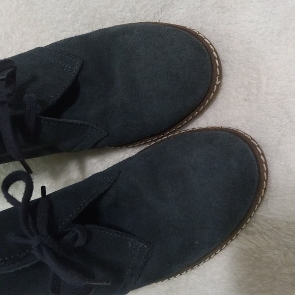 J. Crew MacAlister Dark Teal Suede Chukkas Wedge Booties NWOB - Picture 7 of 12